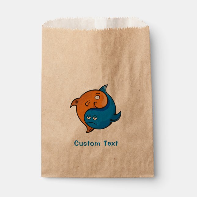 Yin Yang Fish Cartoon Favour Bag (Front)