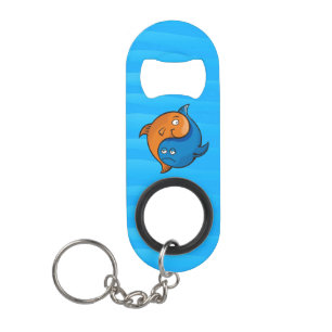 Yin Yang Fish Cartoon Keychain Bottle Opener