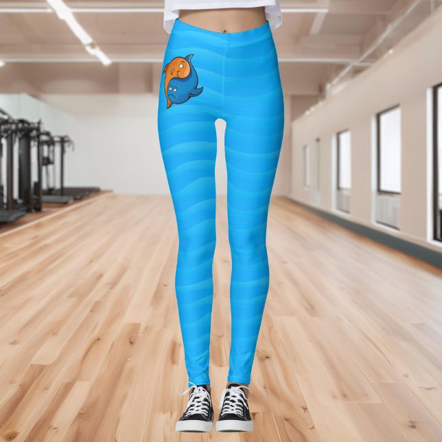 Yin Yang Fish Cartoon Leggings (Creator Uploaded)