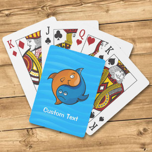 Yin Yang Fish Cartoon Playing Cards