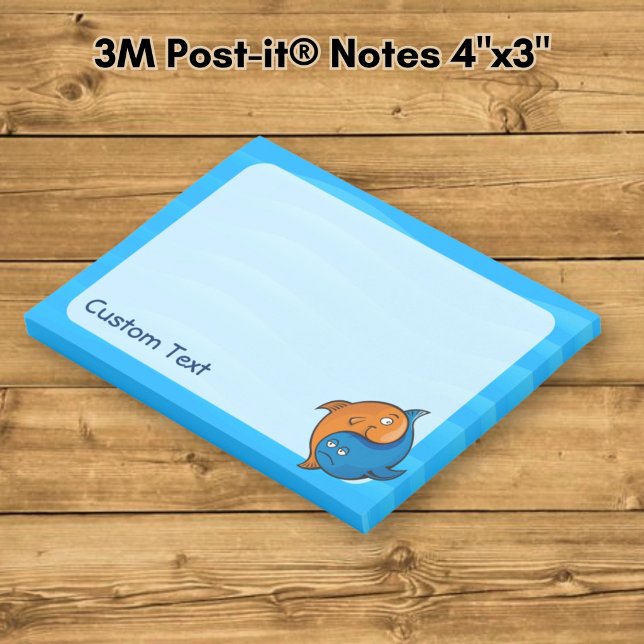 Yin Yang Fish Cartoon Post-it Notes (Creator Uploaded)