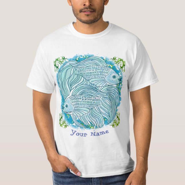Yin Yang Fish  T-Shirt (Front)