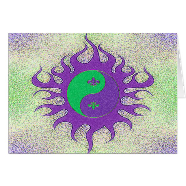 Yin Yang Fleur De Lis (Devant Horizontal)
