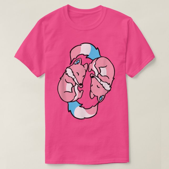 Yin Yang Foes Trans Pride  T-Shirt (Design Front)