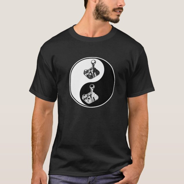 Yin Yang - Gaming Videogames Controller - Buddhist T-Shirt (Front)