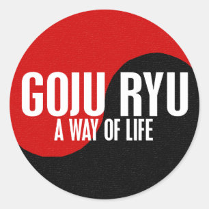 Yin Yang GOJU RYU 1 Classic Round Sticker