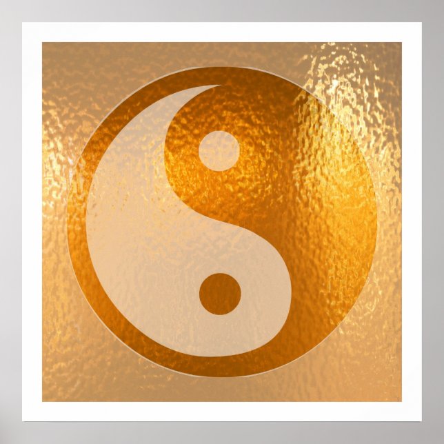 YIN YANG Gold Poster YingYang (Devant)