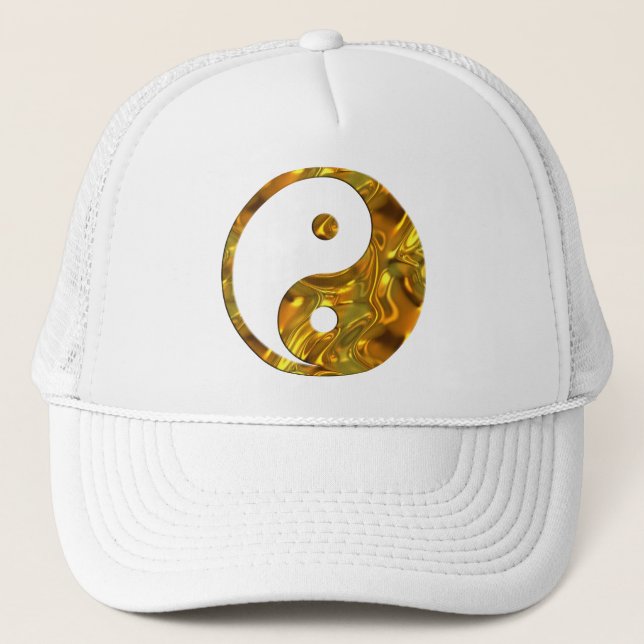 Yin & Yang GOLD Trucker Hat (Front)