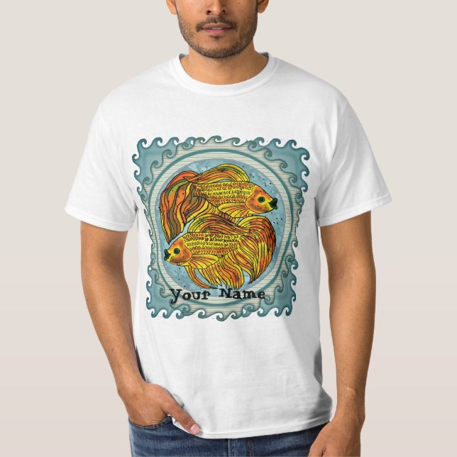 Yin Yang Goldfish T-Shirt (Front)