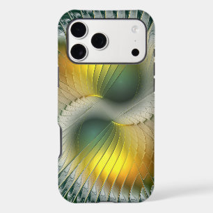 Yin Yang Green Yellow Abstract Colourful Fractal