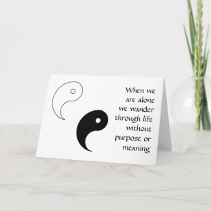 YIN YANG GREETING CARD DESIGN