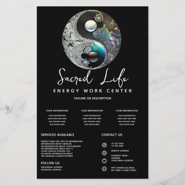 Yin Yang | Healing Arts Flyer (Front)