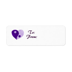 Yin Yang Heart (Purple/Lilac)