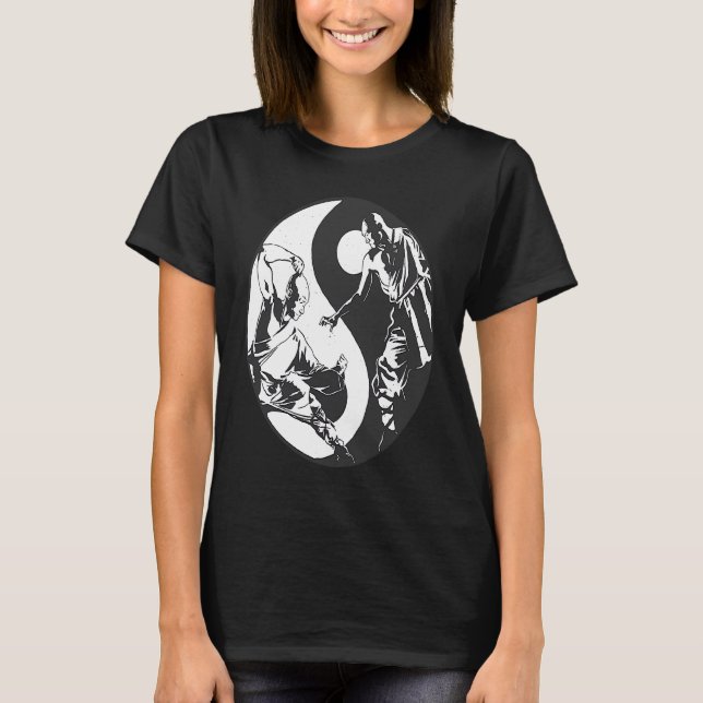 Yin Yang Inspirational Buddhist Spar Taekwondo T-Shirt (Front)