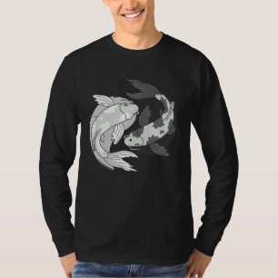 Yin Yang Japanese Koi Fish Nishikigoi Sanke Showa T-Shirt