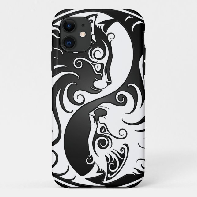 Yin Yang Kittens Case-Mate iPhone Case (Back)