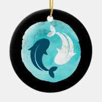 Yin Yang Koi Fish Design Balance Harmony Yoga