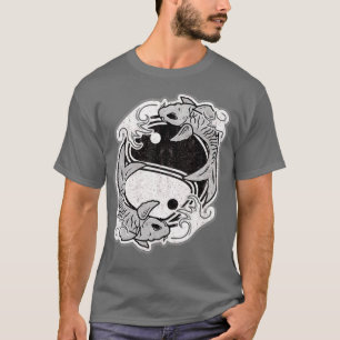 Yin Yang Koi Fish Symbol Japanese Asian Style T-Shirt