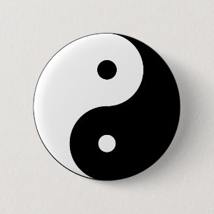 Yin Yang large 2 Inch Round Button