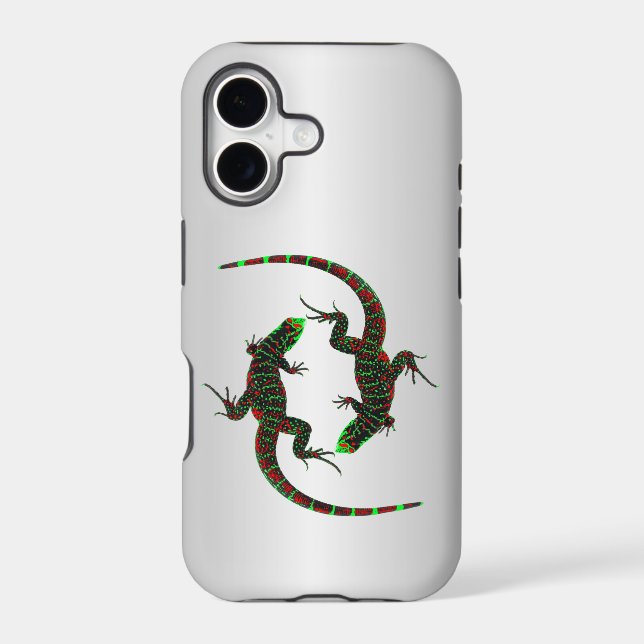Yin Yang Lizards Silver (Back)