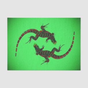 Yin Yang Lizards Tissue Paper