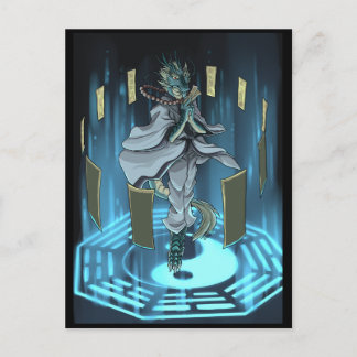 Yin Yang magical ring Postcard