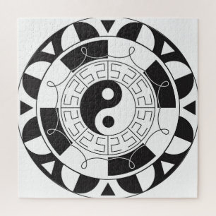 Yin Yang Mandala Jigsaw Puzzle