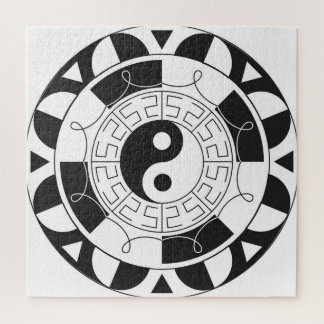 Yin Yang Mandala Jigsaw Puzzle