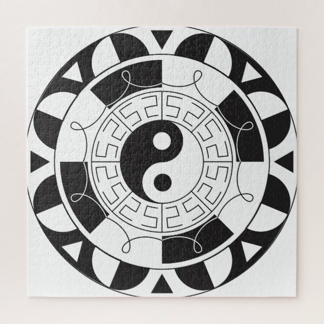 Yin Yang Mandala Jigsaw Puzzle (Vertical)