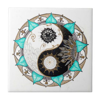 Yin Yang Mandala Tile