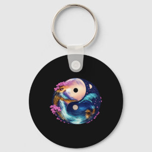 Yin Yang Mandala Zen Harmony Lance Yoga Meditation Keychain
