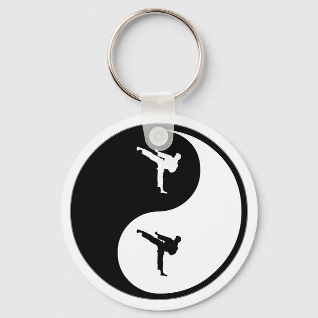 Yin Yang Martial Arts Keychain (Front)
