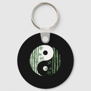 Yin Yang Mboo Harmony Zen Symbol Yoga Art For Wome Keychain