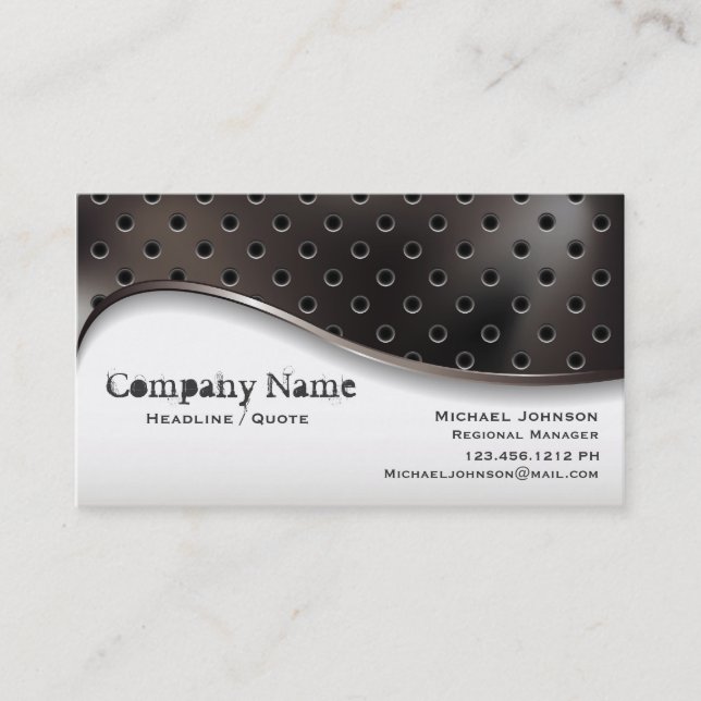 Yin Yang Metal Works Business Card (Front)