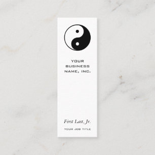 Yin Yang Mini Business Card