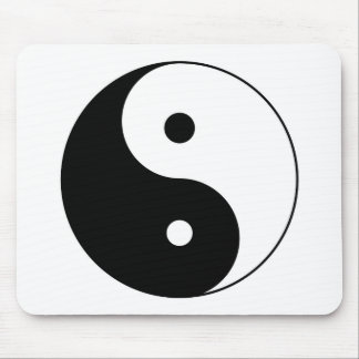 yin yang mouse pad