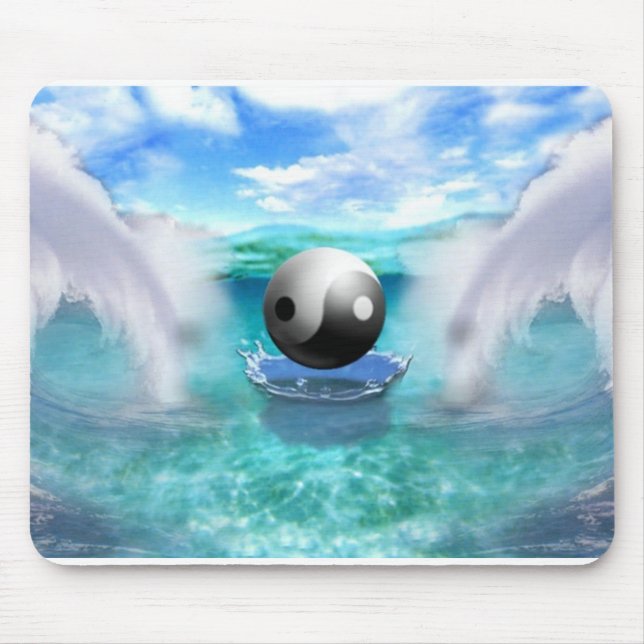 yin yang mouse pad (Front)