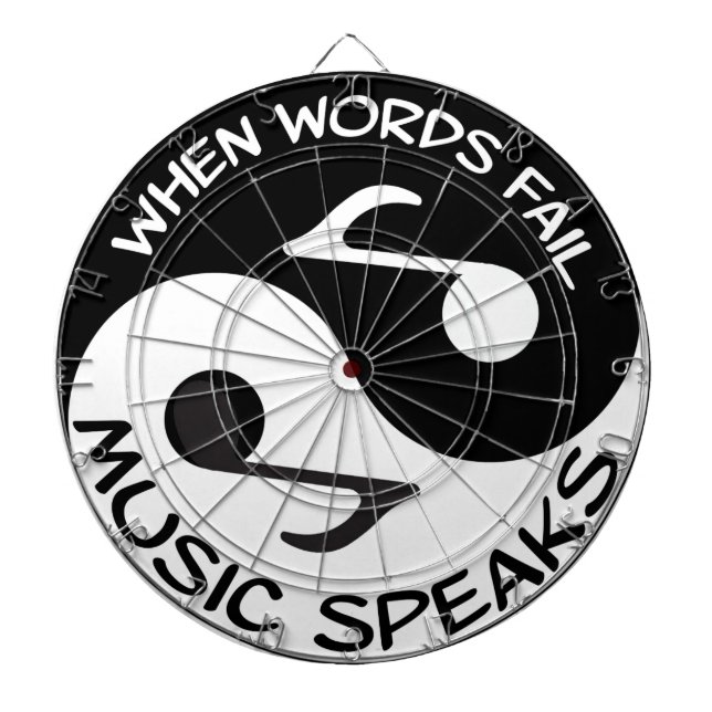 Yin yang music dartboard (Front)