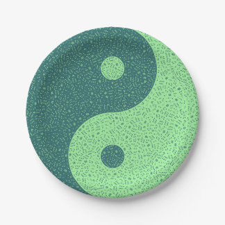 Yin Yang Music Notes Paper Plate