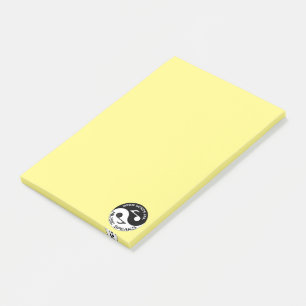 Yin yang music post-it notes