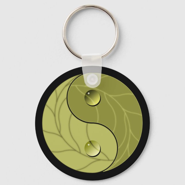 Yin Yang Nature Keychain (Front)