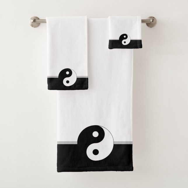 Yin Yang noir et blanc personnalisé (En situation)