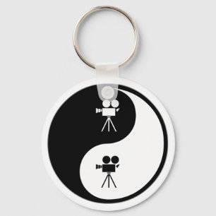 Yin Yang Operating a Camera Keychain