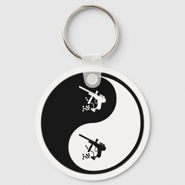 Yin Yang Paintball Keychain (Front)