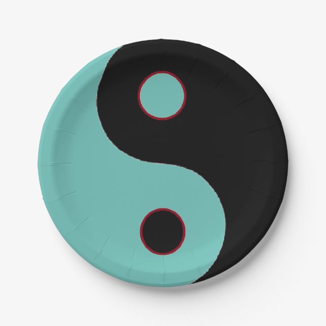 Yin Yang Paper Plate (Front)