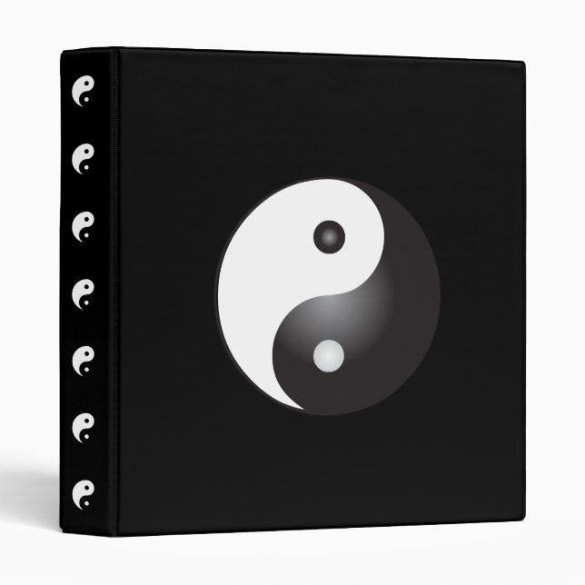 Yin Yang Pattern: Custom Binder (Front/Spine)