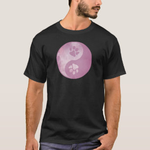 Yin Yang Paw Pink T-Shirt