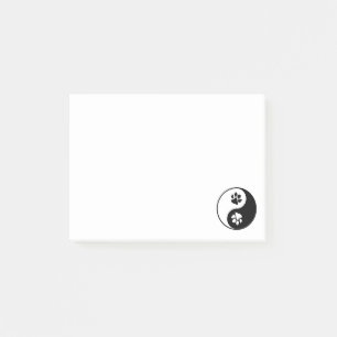 Yin Yang Paw Post-it Notes