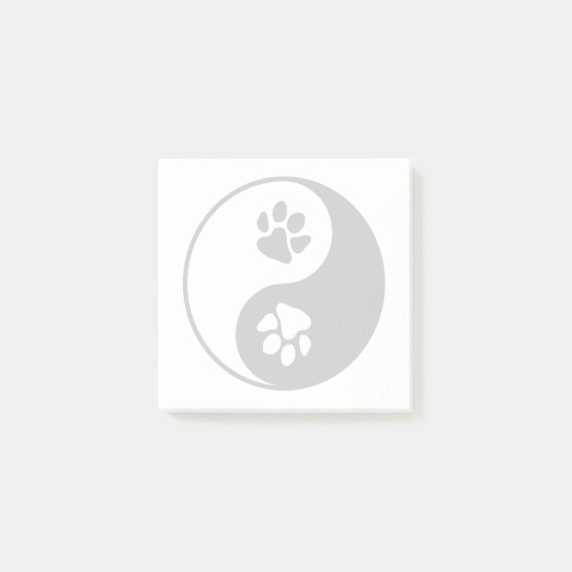 Yin Yang Paw  Post-it Notes (Front)