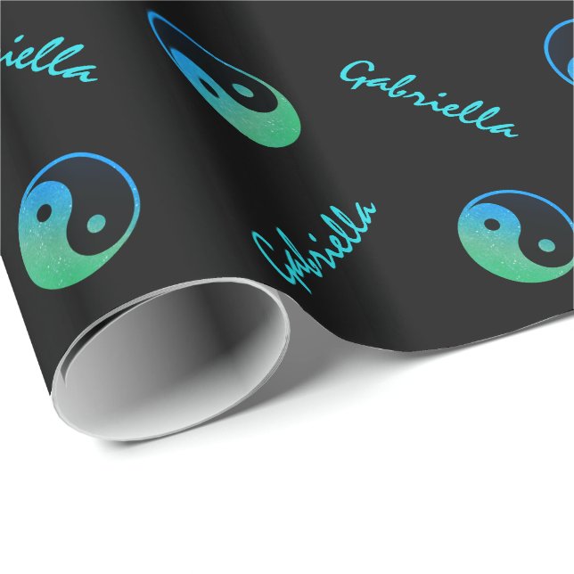 Yin Yang Personalized Wrapping Paper (Roll Corner)